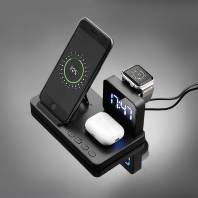 Зарядная станция с часами 4в1 15W Magnum-12