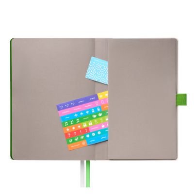 Ежедневник Arctic недатированный, белый/зеленый-10