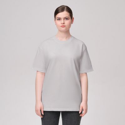 Футболка унисекс KRIS, 100% хлопок, 150 гр., светло-серая, размер L-0