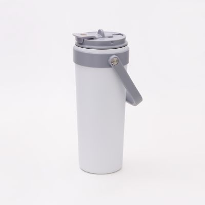 Термокружка вакуумная Соло (Solo), белая-9