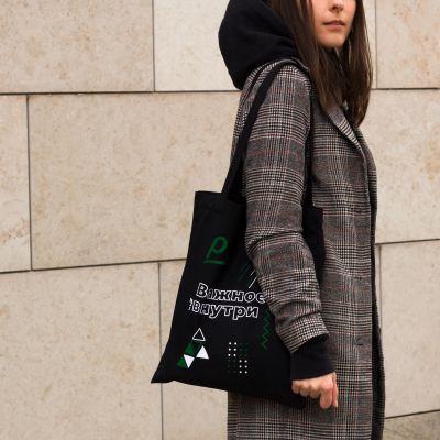 Сумка для покупок Erba, черная-6