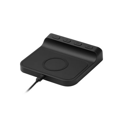 Зарядная станция с часами 15W Ригель (Rigel), черная-6