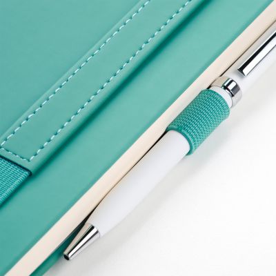 Ежедневник Альфа (Alpha) недатированный, бирюзовый/серый-13