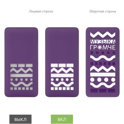 Внешний аккумулятор с подсветкой Анкор Плюс PD (Ancor PD Plus) 10000 mAh, фиолетовый-11