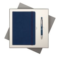 Подарочный набор Portobello/Ritz синий (Ежедневник недат А5, Ручка)