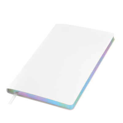 Ежедневник Galaxy недатированный, гибкая обложка, срез голограф. фольга, белый-2