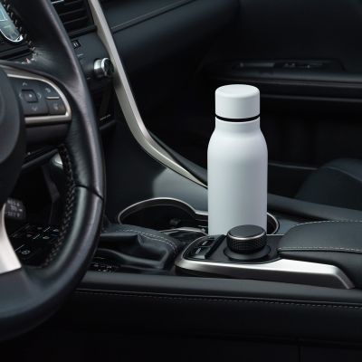 Термобутылка вакуумная герметичная Соренто (Sorento), серая, зернистое покрытие-12