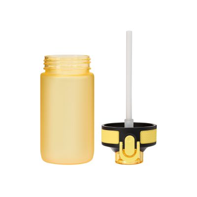 Бутылка для воды Flip mini, желтая-6