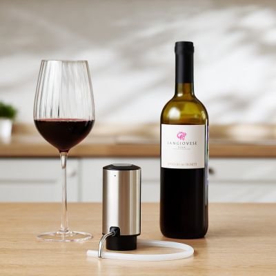 Электрический аэратор Dante, серебряный-8