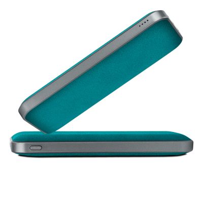 Внешний аккумулятор In Velour 10000 mAh, бирюзовый-4