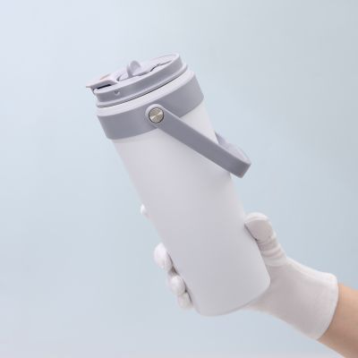 Термокружка вакуумная Соло (Solo), белая-8