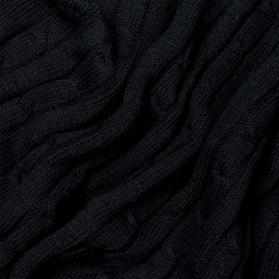 Плед Fado вязаный, темно-синий (без подарочной коробки)-6