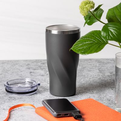 Термокружка вакуумная Twist, серая-5