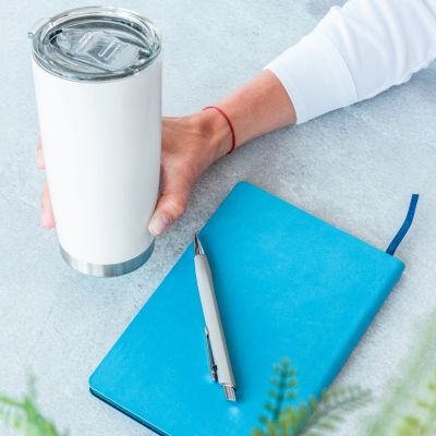 Ежедневник Latte NEW недатированный, голубой/синий (без упаковки, без стикера)-9