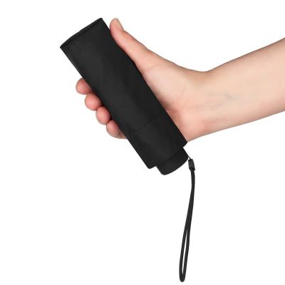 Зонт складной Solana, черный-5