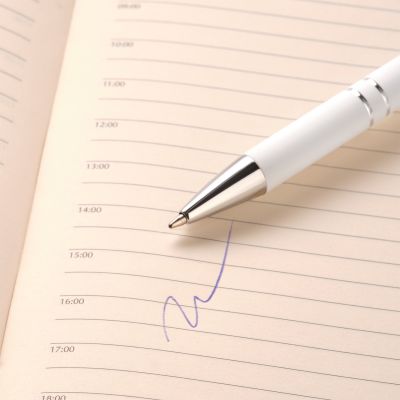 Шариковая ручка Alpha, белая-4