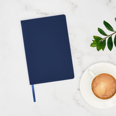 Ежедневник Latte soft touch недатированный, синий-12