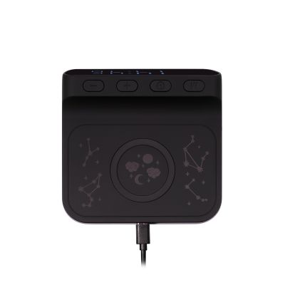 Зарядная станция с часами 15W Ригель (Rigel), черная-9