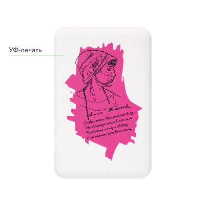 Внешний аккумулятор Ларго PD (Largo PD) 5000mAh с функцией беспроводной зарядки 15W, белый-12