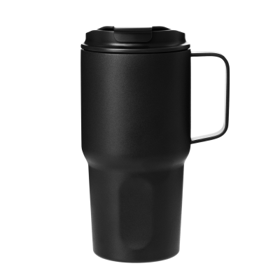 Термокружка вакуумная Авентура (Aventura), черная-0