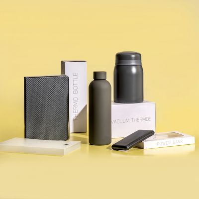 Термобутылка вакуумная герметичная Prima, серая-7