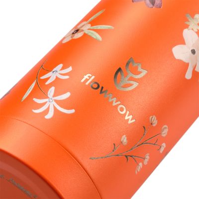 Термобутылка вакуумная герметичная Fresco, оранжевая, гладкое покрытие-9