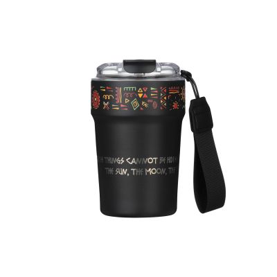 Термокружка вакуумная Монако (Monaco), черная-14