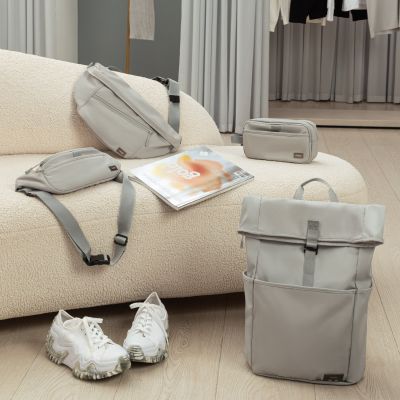 Сумка через плечо (cross body) Бостон (Boston), серая-10