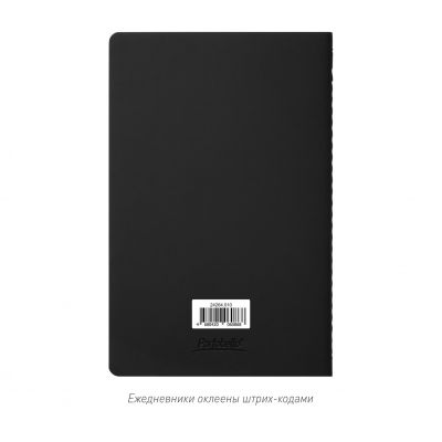 Блокнот Alpha slim, черный-12