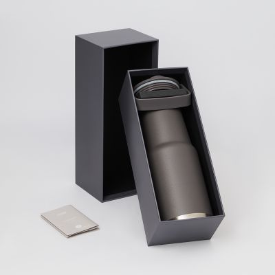 Термокружка вакуумная Монтана (Montana), серая-6