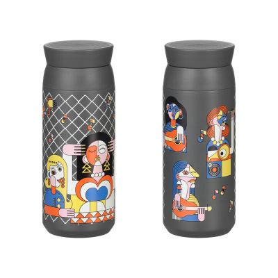 Термобутылка вакуумная герметичная Грейс (Grace), серая-8