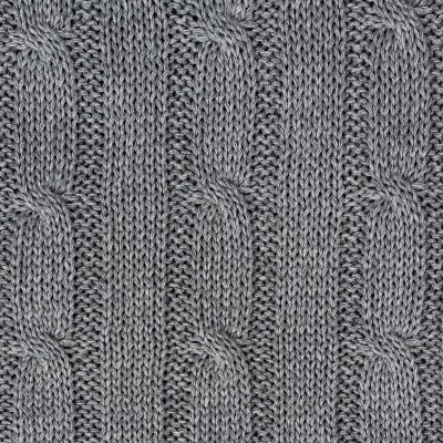 Плед Fado вязаный, серый (без подарочной коробки)-1