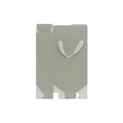 Подарочная коробка-пакет универсальная малая, серая-3