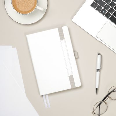 Ежедневник Galaxy недатированный, жесткая обложка, срез голограф. фольга, белый-13