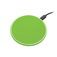 Беспроводное зарядное устройство с подсветкой 15W Auris, салатовое