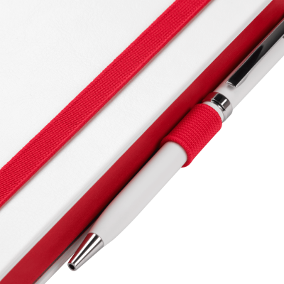 Ежедневник Arctic недатированный, белый/красный-8