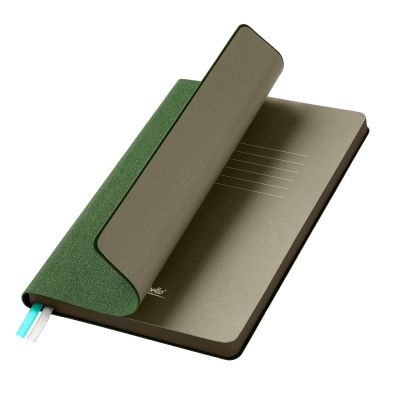 Ежедневник Tweed недатированный, зеленый (без упаковки, без стикера)-0