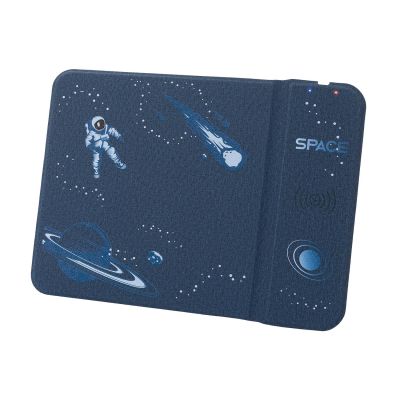 Коврик для мыши с беспроводным зарядным устройством 15W Онор (Honor), синий-9