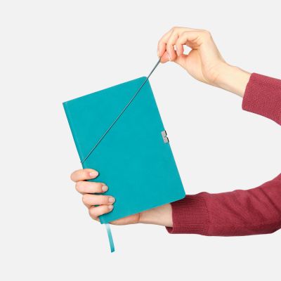 Ежедневник Ин Велюр (In Velour) недатированный, бирюзовый-13