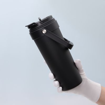 Термокружка вакуумная Соло (Solo), черная-8