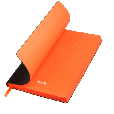 Ежедневник Латте (Latte NEW) недатированный, черный/оранжевый (без упаковки, без стикера)-0