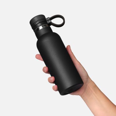 Термобутылка вакуумная герметичная Модена (Modena), черная-10