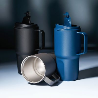 Термокружка вакуумная Aventura, синяя-12