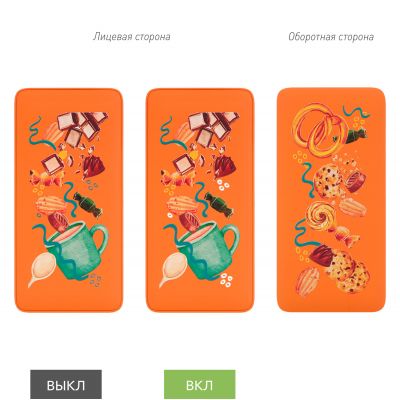 Внешний аккумулятор с подсветкой Анкор Плюс PD (Ancor PD Plus) 10000 mAh, оранжевый-9