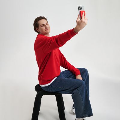 Внешний аккумулятор Largo PD 5000mAh с функцией беспроводной зарядки 15W, красный-10