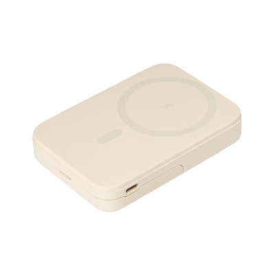 Внешний аккумулятор Юнион PD (Union PD) 10000mAh с функцией беспроводной зарядки 15W, бежевый-0