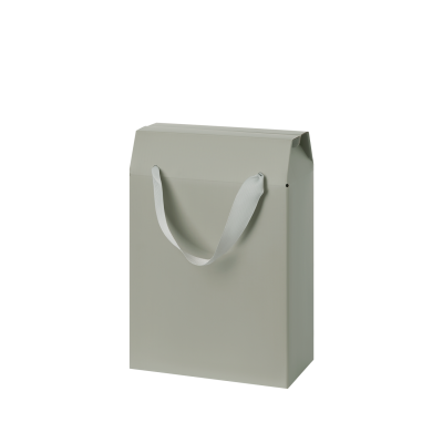 Подарочная коробка-пакет универсальная малая, серая-0