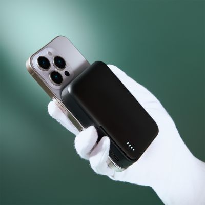 Внешний аккумулятор Юнион PD (Union PD) 10000mAh с функцией беспроводной зарядки 15W, черный-11