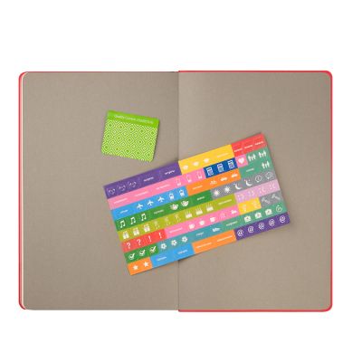 Ежедневник Рейн (Rain) недатированный, красный-11