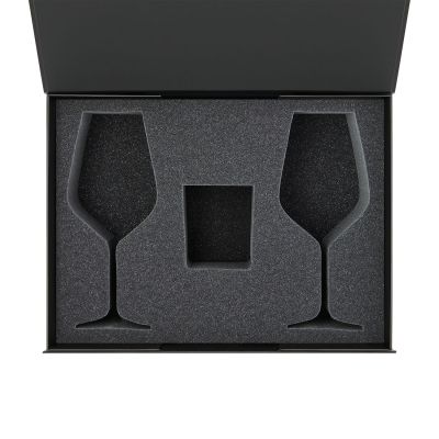 Ложемент под свечу Энигма (Enigma) + 2 бокала для вина в среднюю коробку-трансформер (арт. 695721)-0